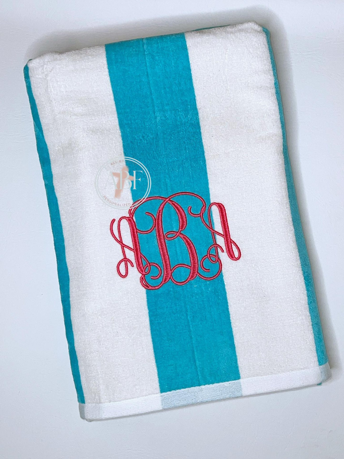 Embroidered Monogram / Name Beach Towels