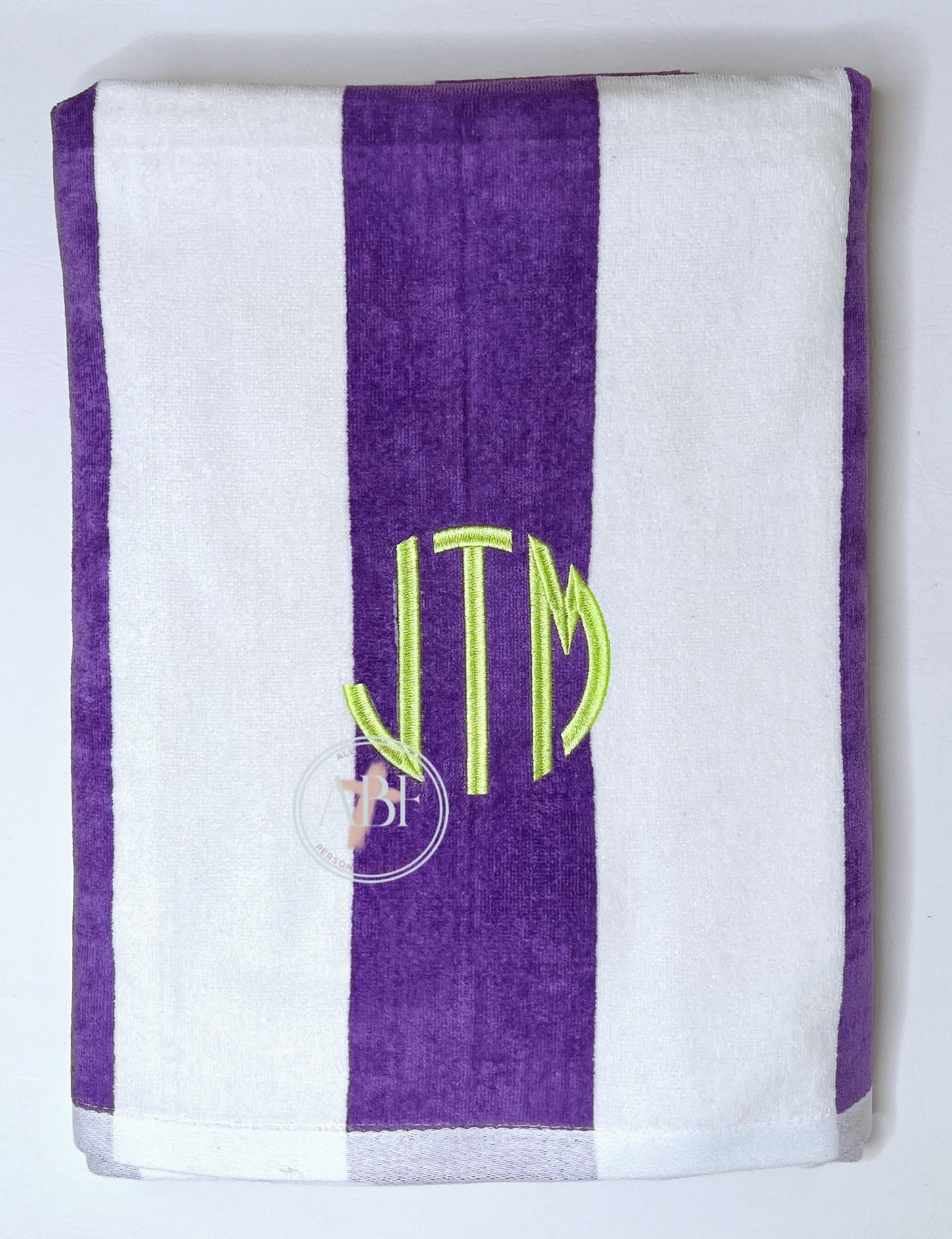 Embroidered Monogram / Name Beach Towels