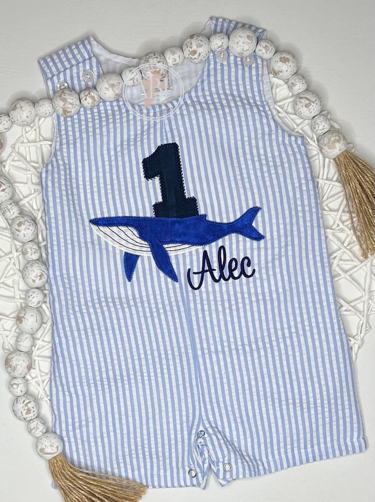 Applique Whale Romper