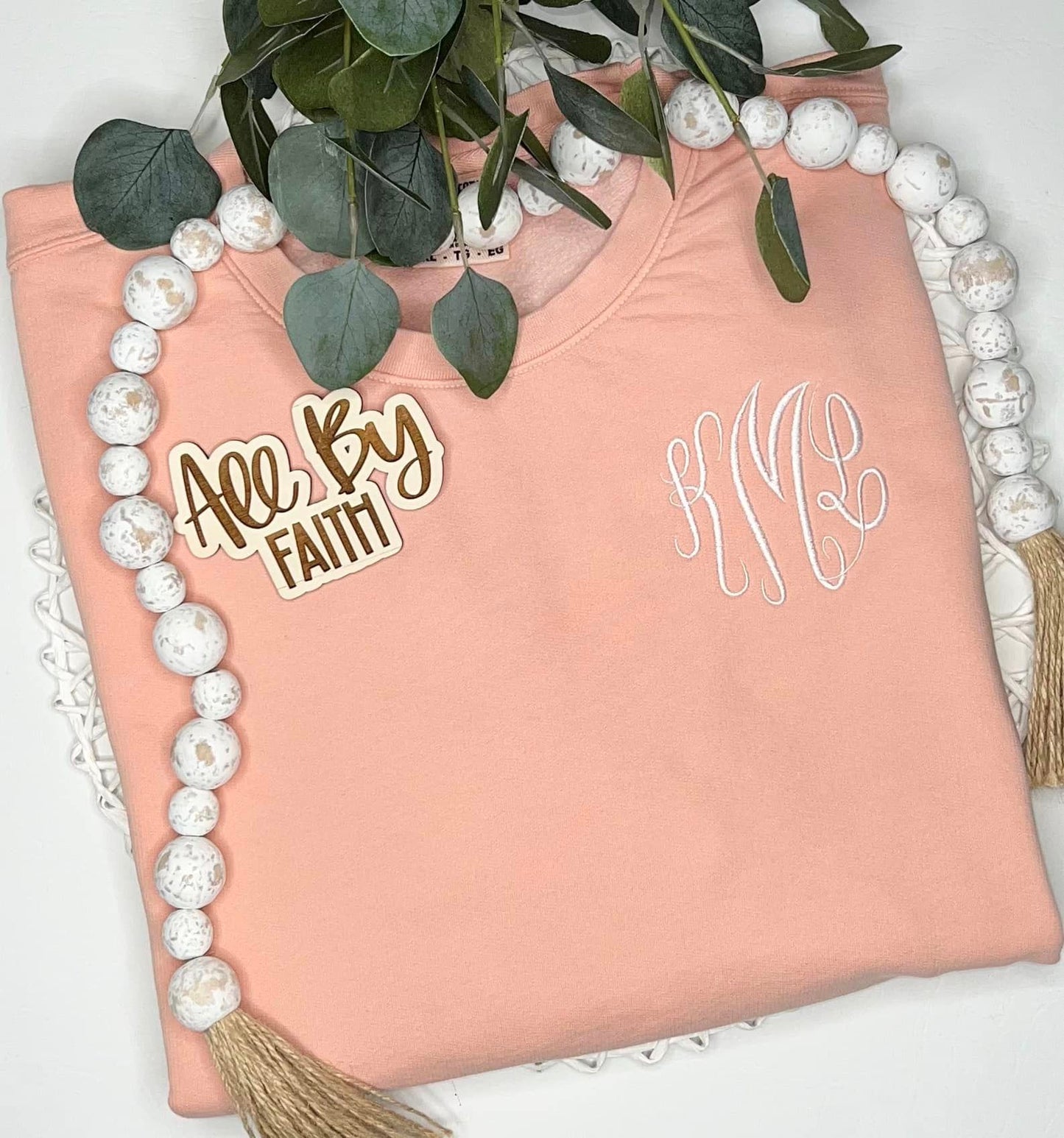 Comfort Colors Lightweight Sweatshirt With Monogram